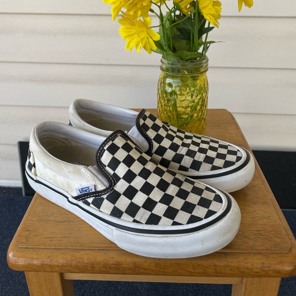 Checker Ultra Cush Vans🏁